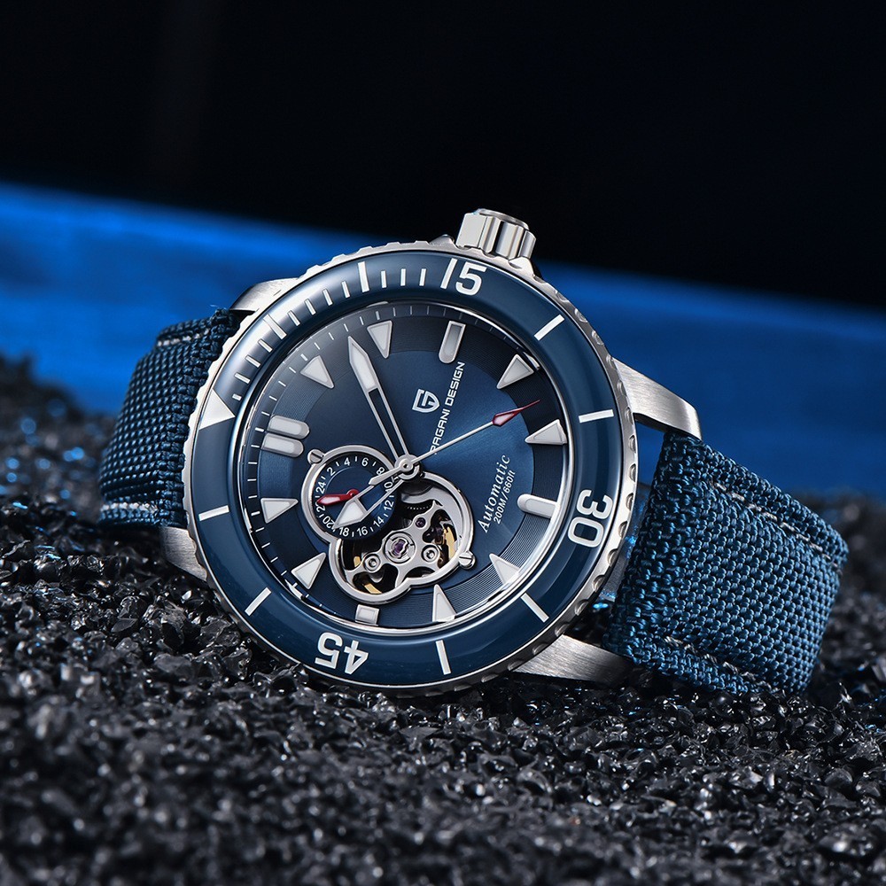 Pagani Design pd-1674 Men’s Automatic Dive Watch Sapphire NH39A 200M Luminous