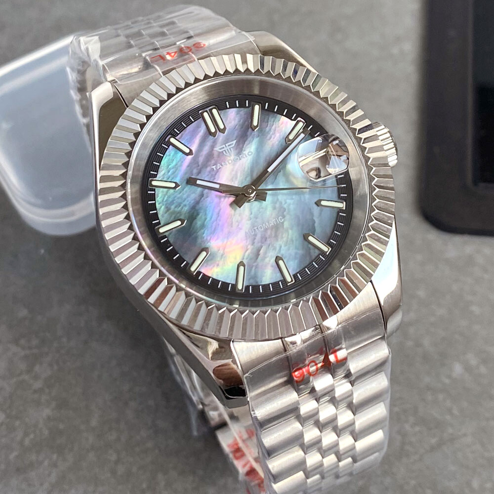 Tandorio 39mm Blue Lume Dial Sapphire 20ATM Waterproof NH35A Automatic Men Watch