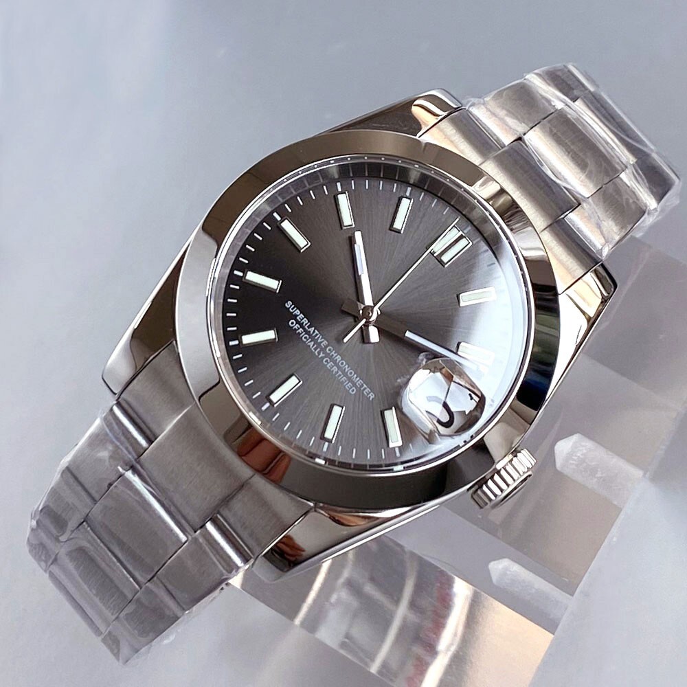 Tandorio 36mm 39mm Smooth Bezel Sapphire Glass 20ATM NH35A Watches For Mens