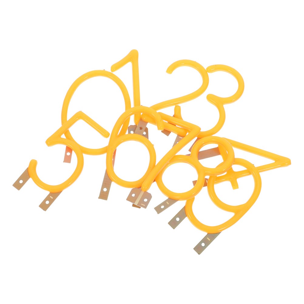 10Pcs Numeric LED Filament Lights Yellow for Home Light Up Number Letter Signage
