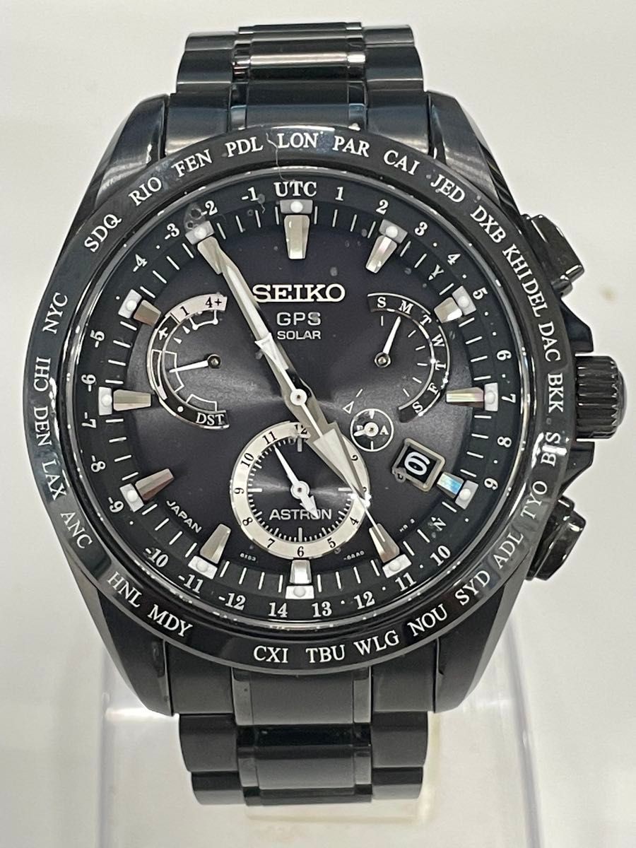 Seiko Astron SBXB049 GPS Solar Titanium Watch Used