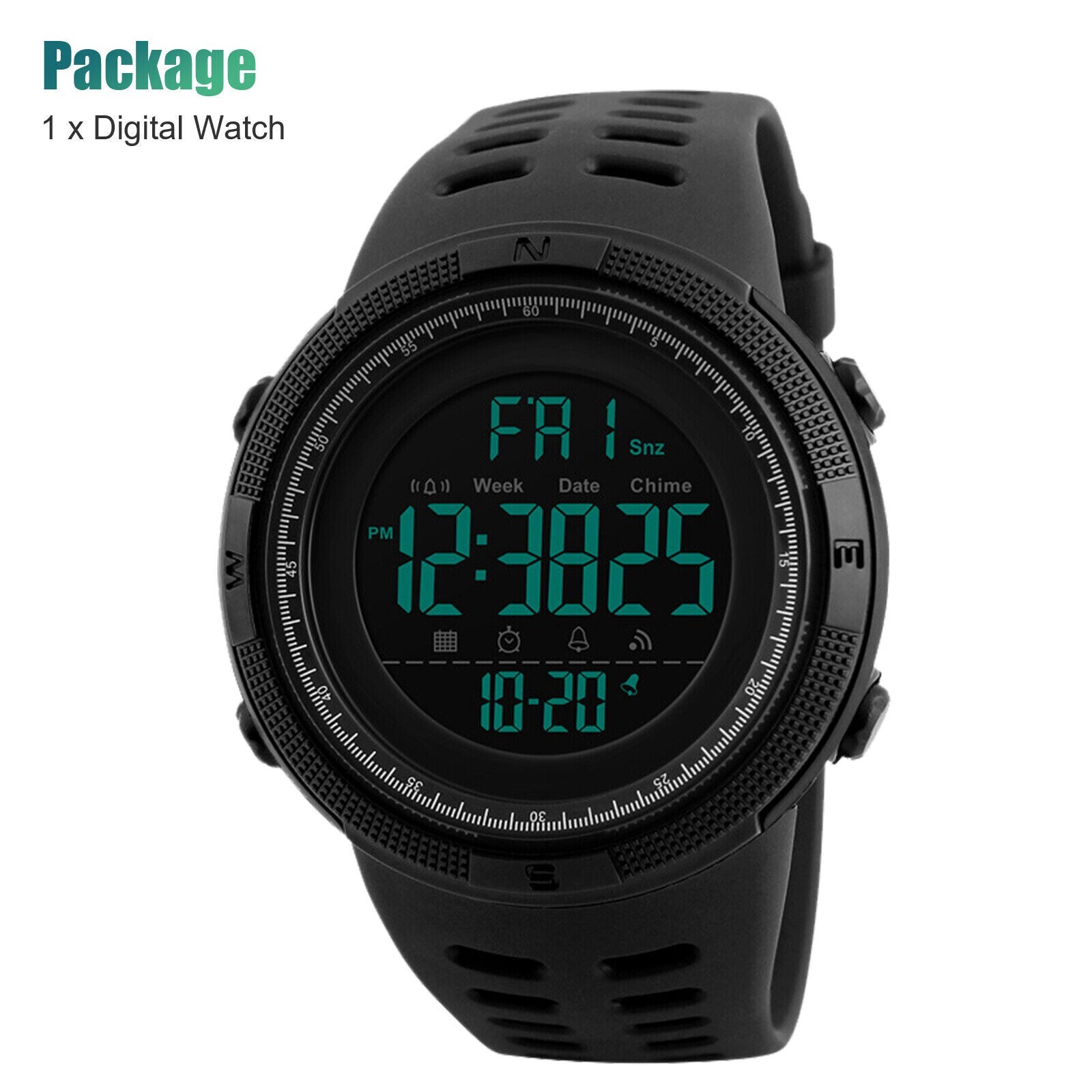 SKMEI Men’s Digital Army Military Sport Quartz Analog Chrono Waterproof Watch US