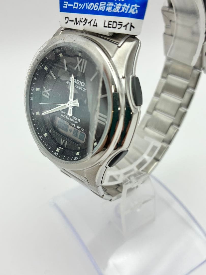 Casio Wave Ceptor 5161 M630 Solar Radio Watch Used