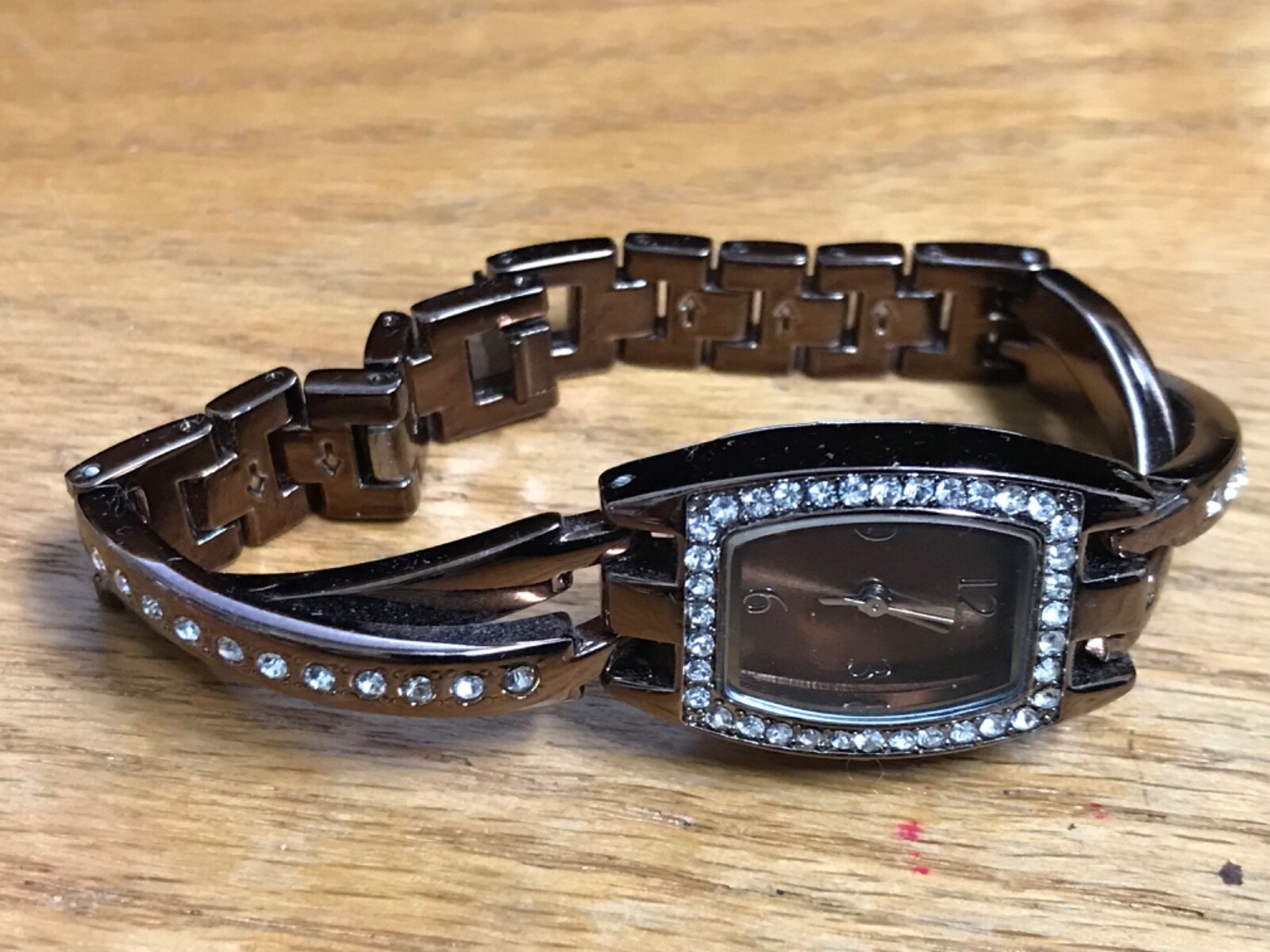 Bronze colored Ladies Watch stainless steel back Japan 1203