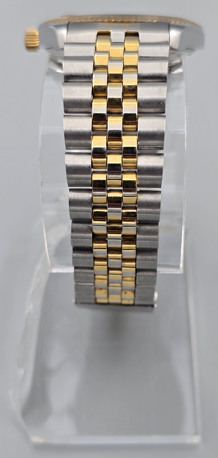 Luxor 35mm Swiss Quartz Men’s Two-Tone Date Watch Roman Dial Jubilee Bracelet