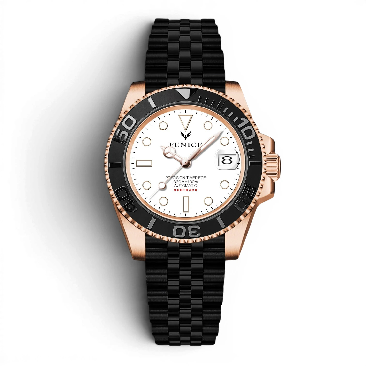 Phoenix Subtrack SEA White Gold 10ATM Automatic Watch with Miyota Movement