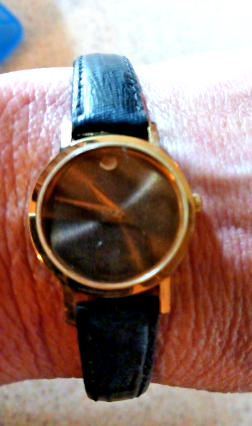 Movado Museum Classic Watch Womens. NEW BATTERY.
