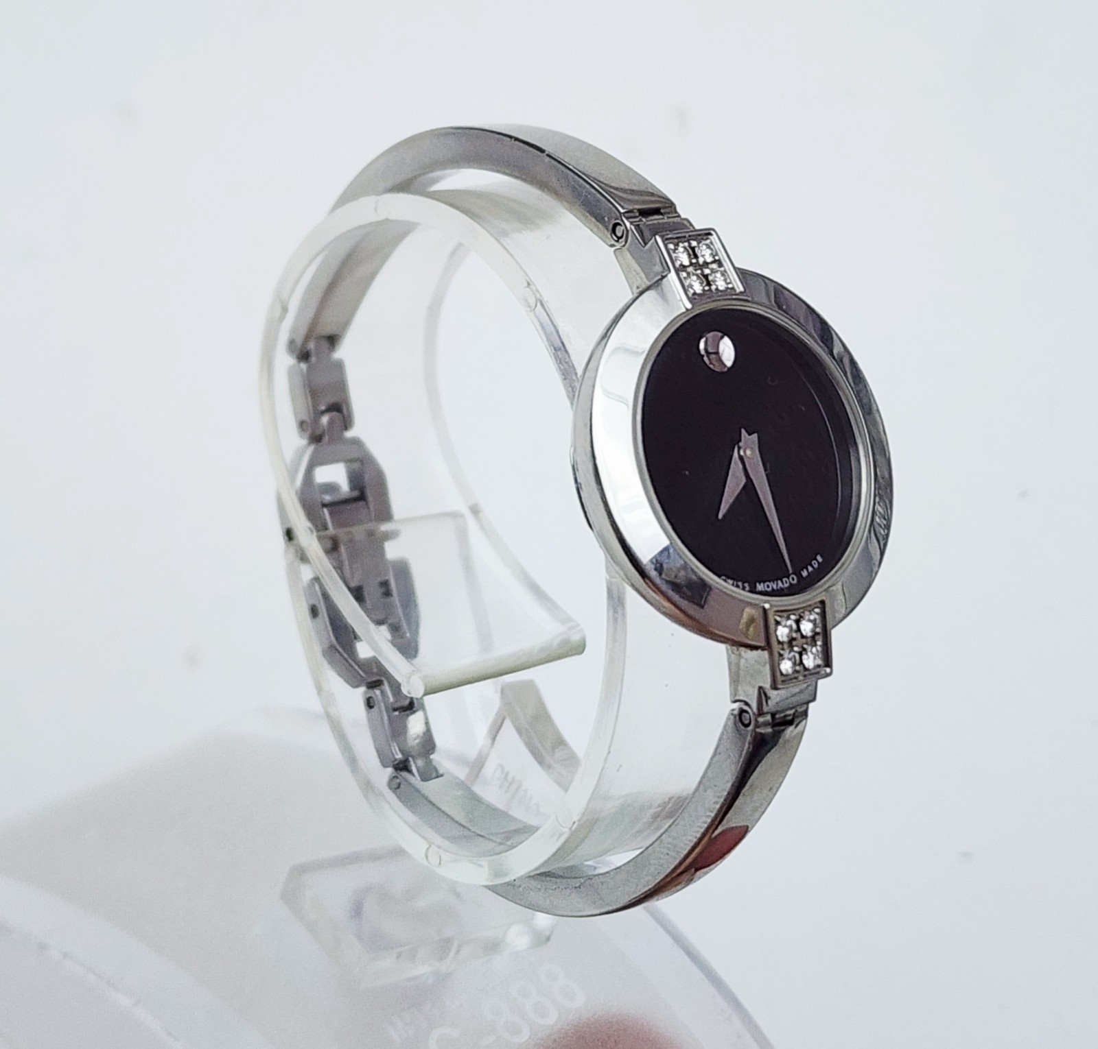 Women’s SWISS Watch MOVADO “Bela” 84.A1.1830S. Marked Diamonds Case. Small Wrist