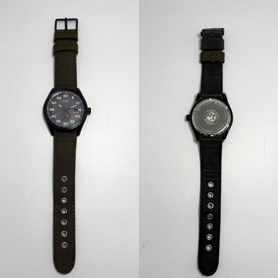 Citizen B690-S086736 Military Watch Green Quartz Japan 0712967