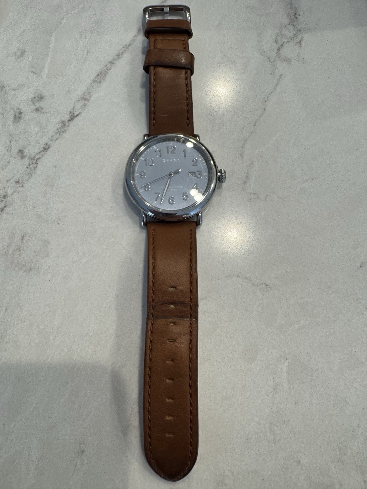 Shinola Runwell 47mm Silver Stainless Steel