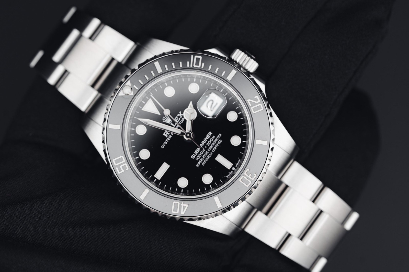 Rolex Submariner 126610LN Oyster Bracelet with Black Bezel