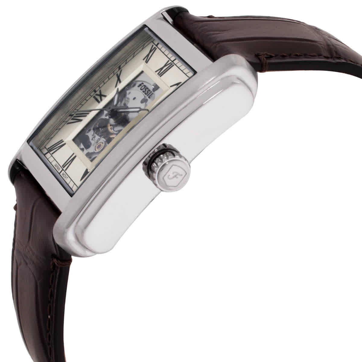 Fossil Carraway Automatic Beige Dial Watch ME3272
