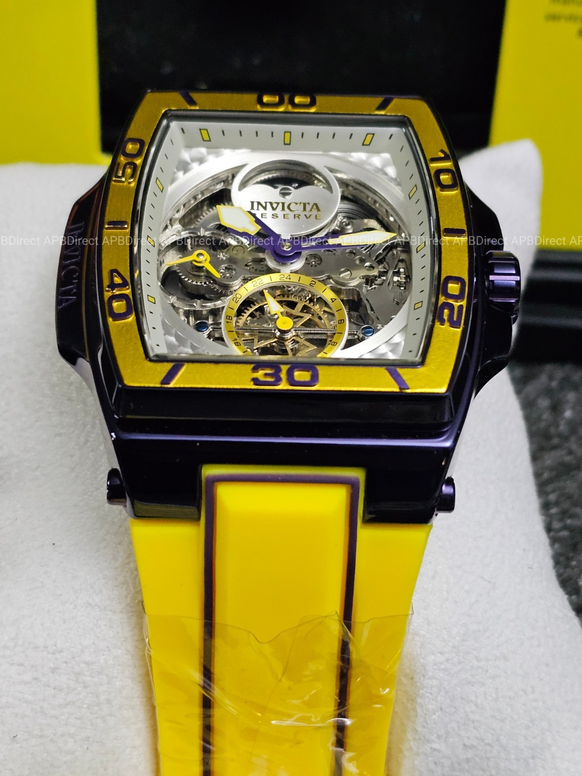 Invicta S1 Rally – DIABLO – Dual Time Automatic Dark Purple Reserve Mens Watch
