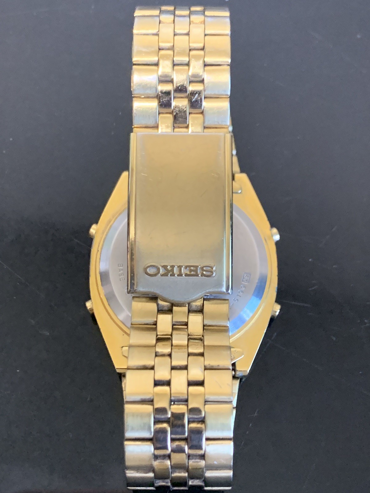Seiko 1986 Digital Watch A904-5199 A2 Gold Men’s VINTAGE Wristwatch