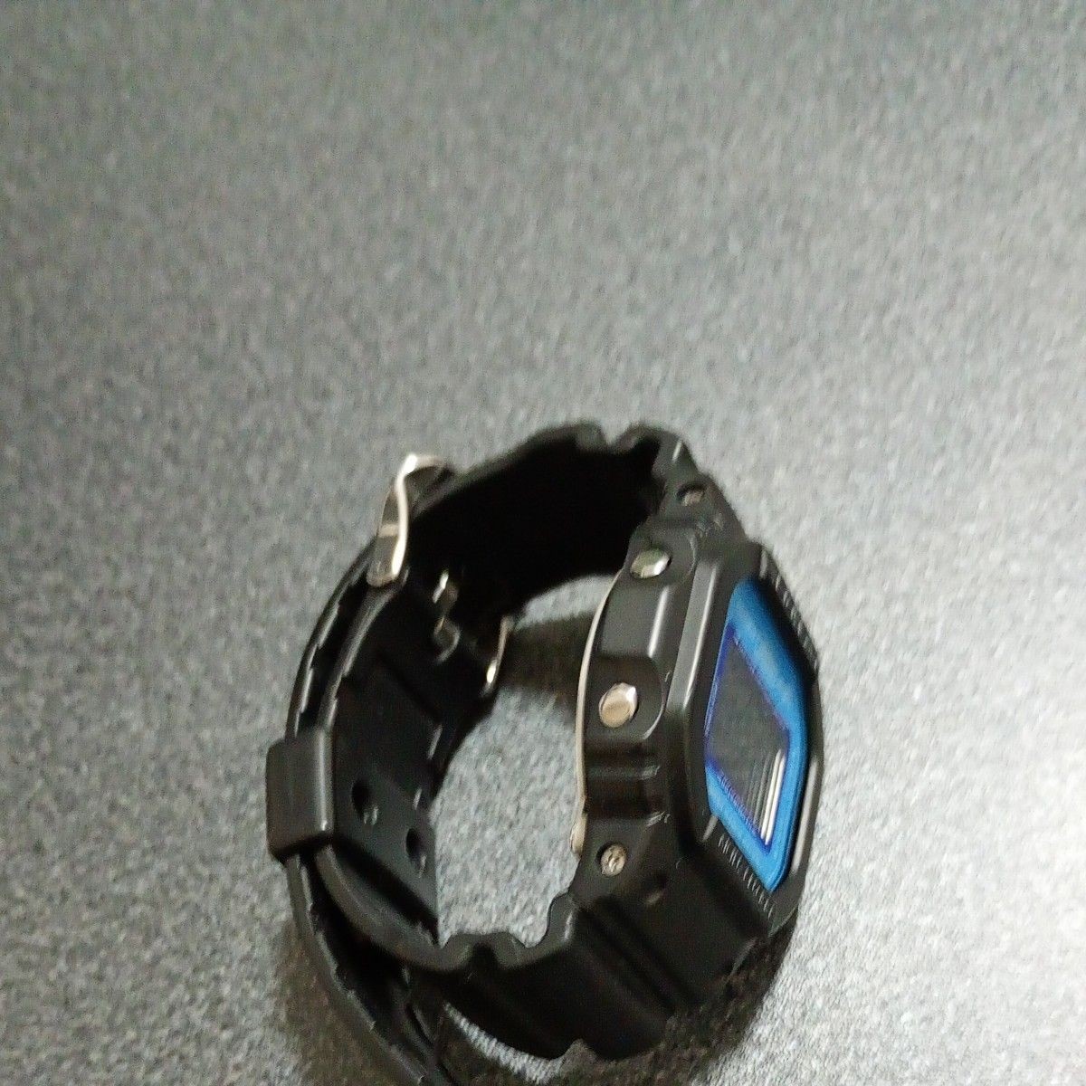 CASIO G SHOCK DW 5600SN Black Blue Square Watch