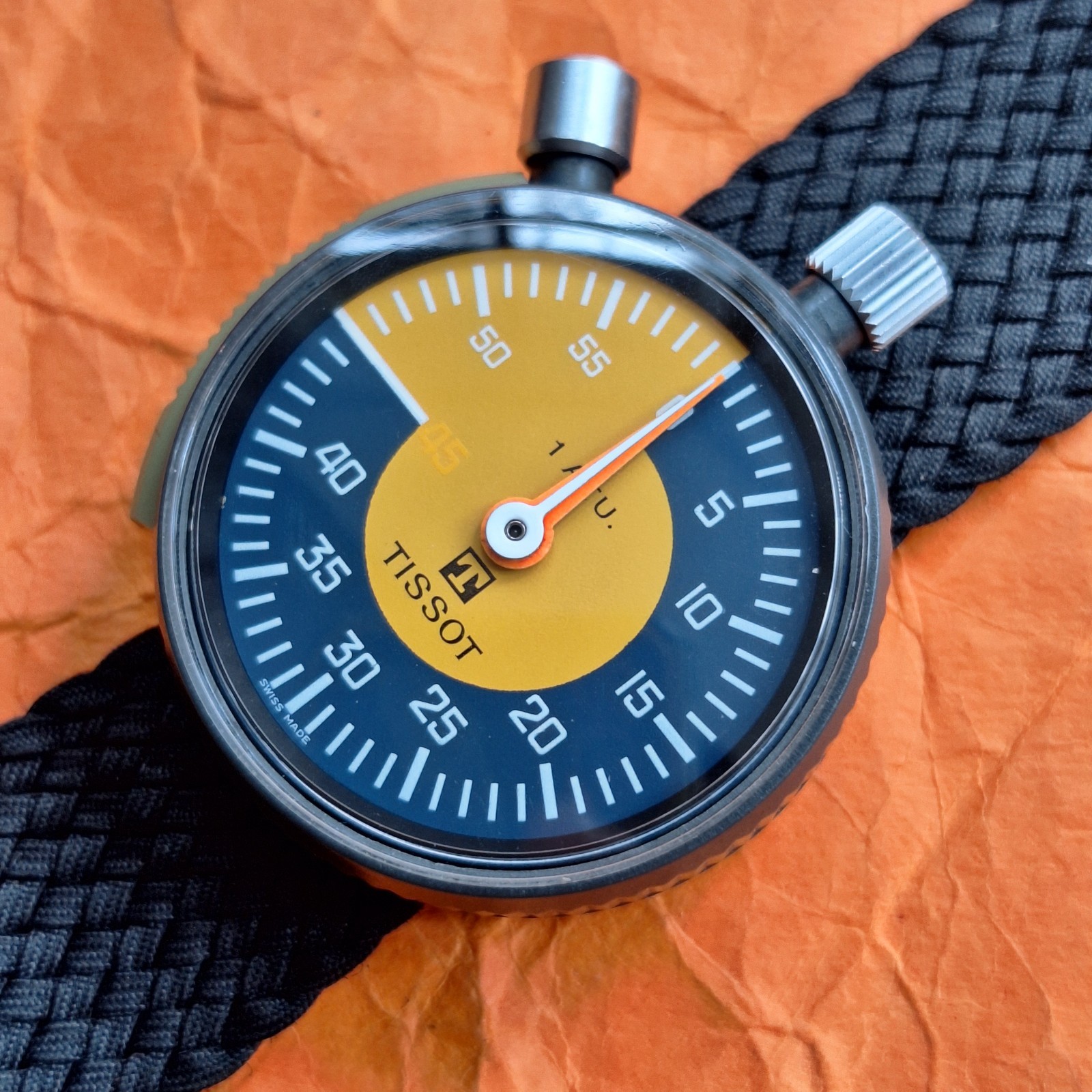 TISSOT 1979 FIFA REFEREE SOCCER STOPWATCH LEMANIA 7160