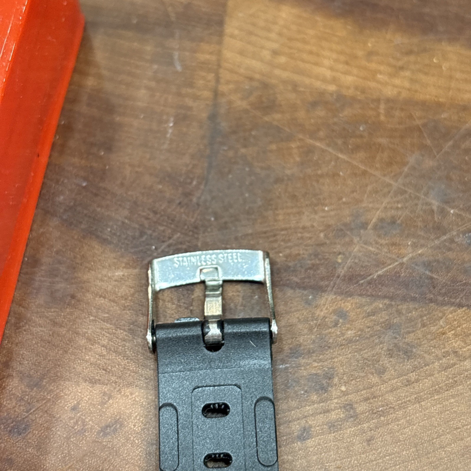 1980s Quartz Robotime Watch Gray Robot Black Band Original Packaging