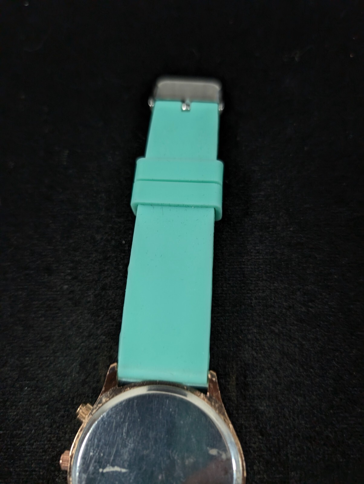 Geneva Womens Green Silicone Rubber Band Watch Round 38mm Jelly