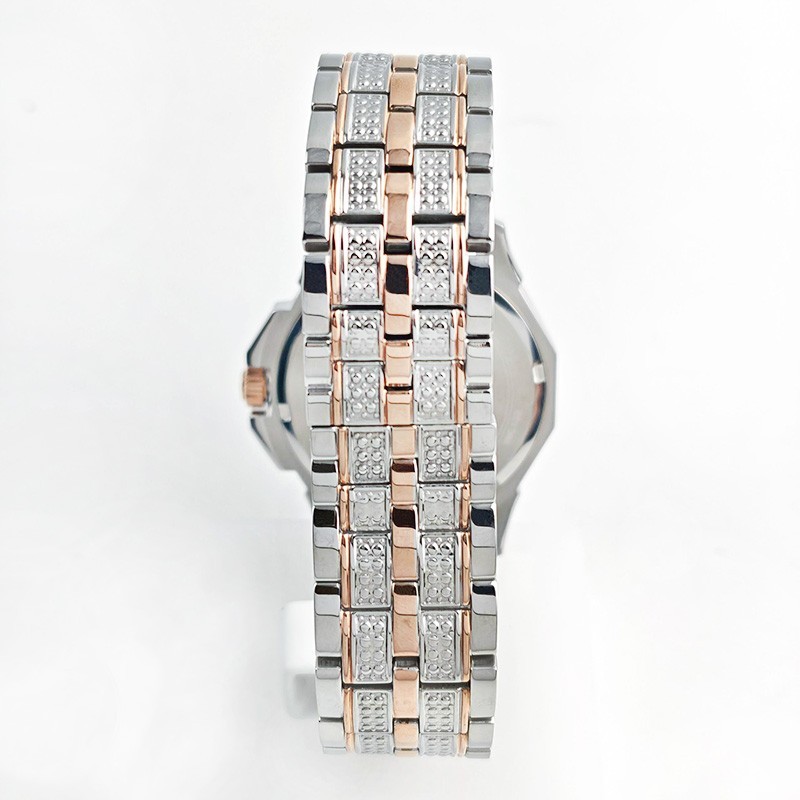 Bulova Octava Crystal Gold Silver Two Tone 41.5MM Men’s Quartz Watch 98C133