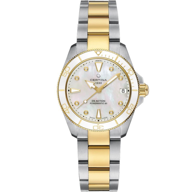 Certina DS Action 34.5mm Powermatic 80 MOP Dial Women’s Watch C0320072211600