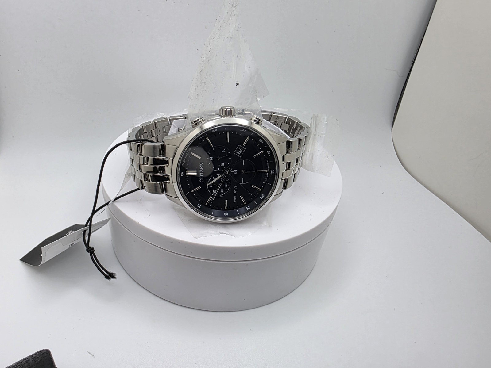 Citizen Eco-Drive AT2141-52L Blue Chronograph New w/ Plastic & Tag Men’s Watch