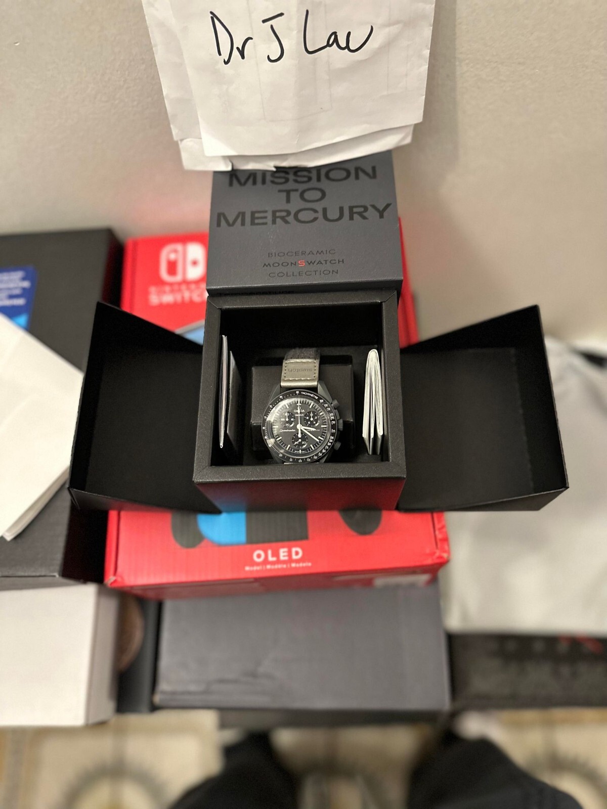 Swatch x Omega Bioceramic Moonswatch Mission To Mercury – Brand New Fast Ship