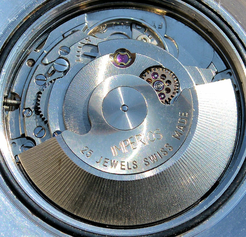 Rare Imperios Diver Sub 150Mt Steel Watch Bakelite Bezel Screw Crown