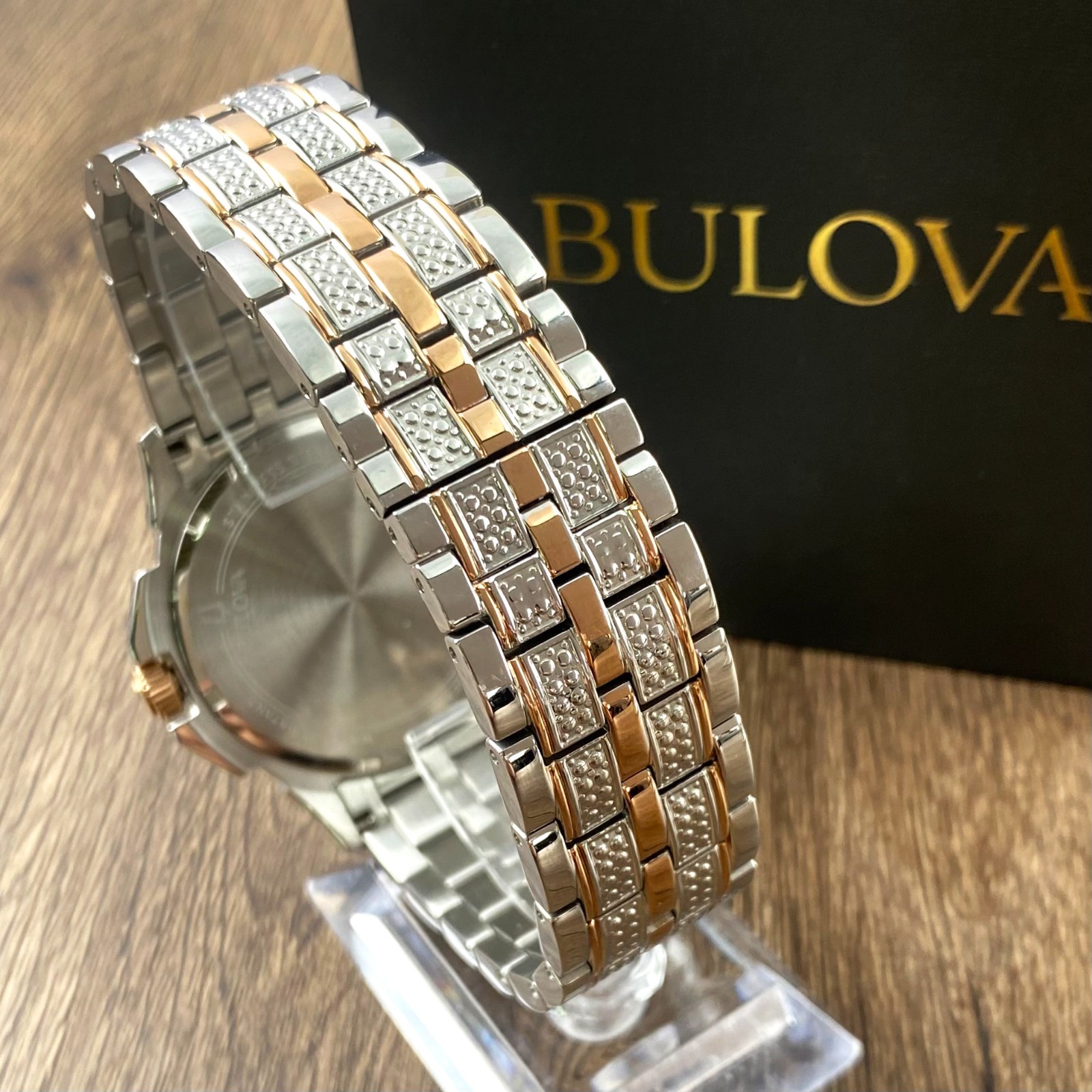 Bulova Octava 98C133 Crystal Dial Two-Tone Stainless Steel Men’s Watch