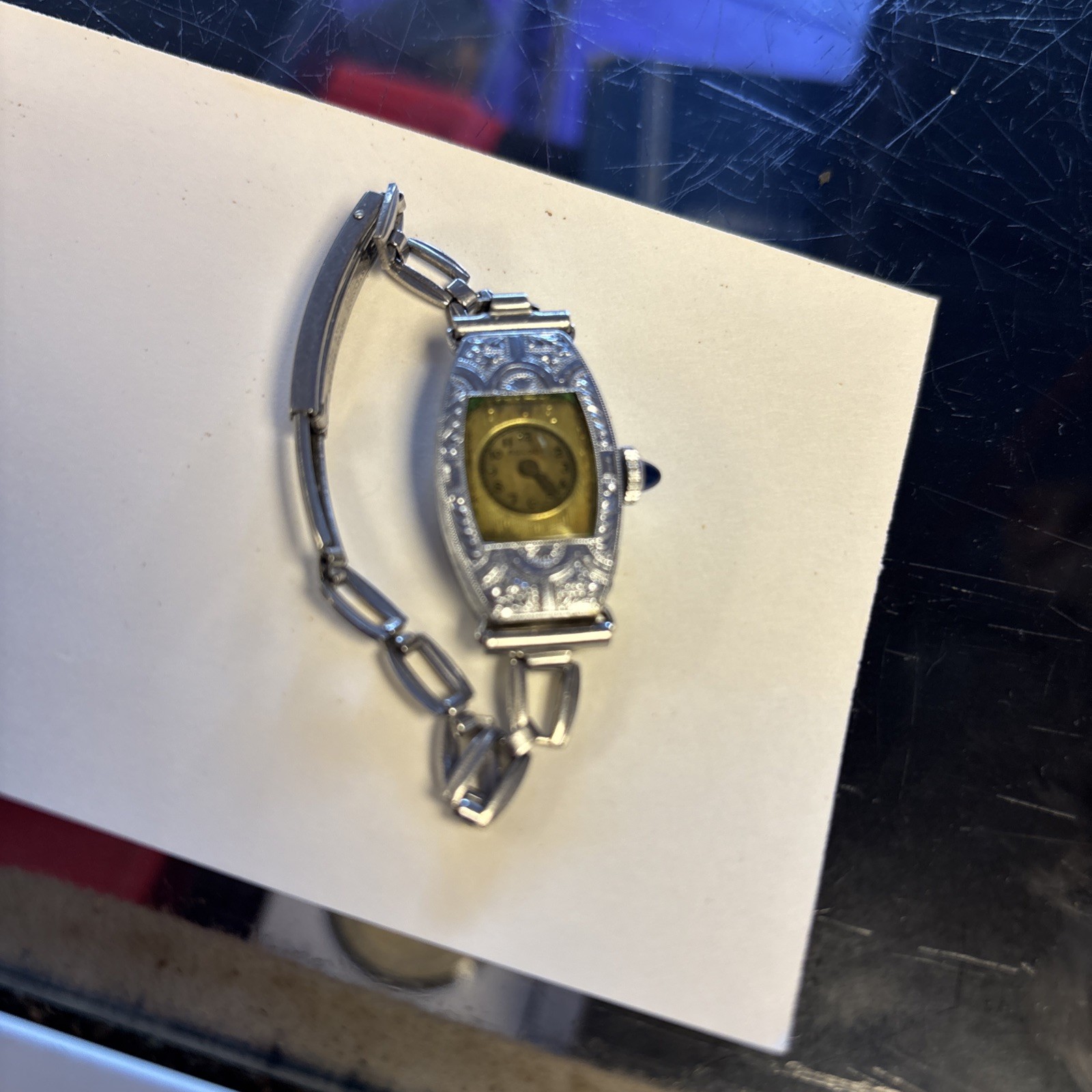 Antique VTG Bulova Watch Art Deco Working 1924 See Description