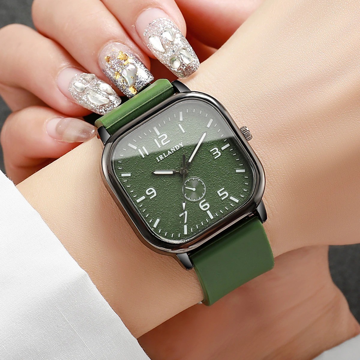Square Silicone Watch Quartz Sports Casual Fashion Women Men Wristwatch USA