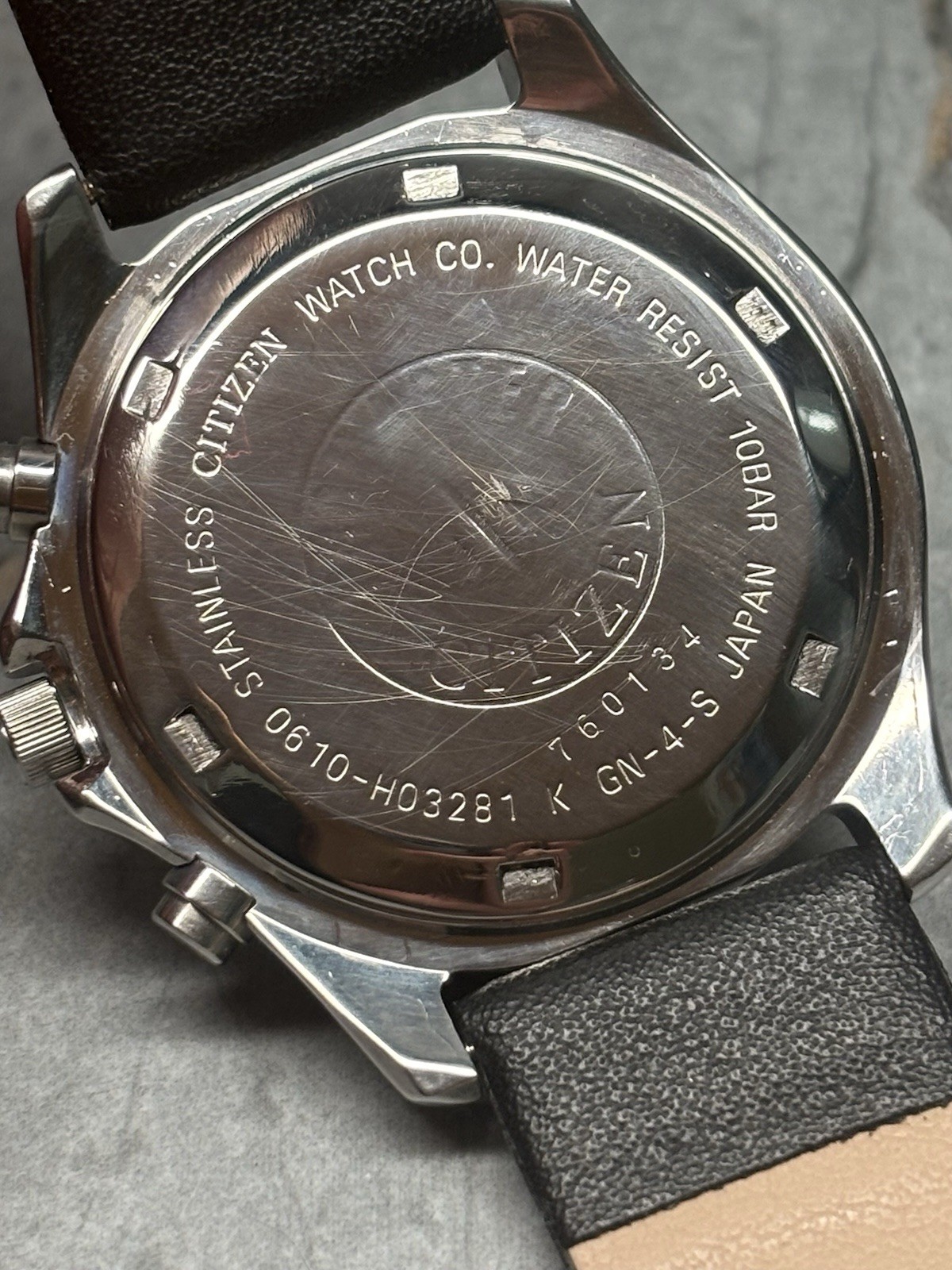 Rare Vintage 1993 CITIZEN Chronograph WR100 Quartz Men’s Watch 0610-H03281