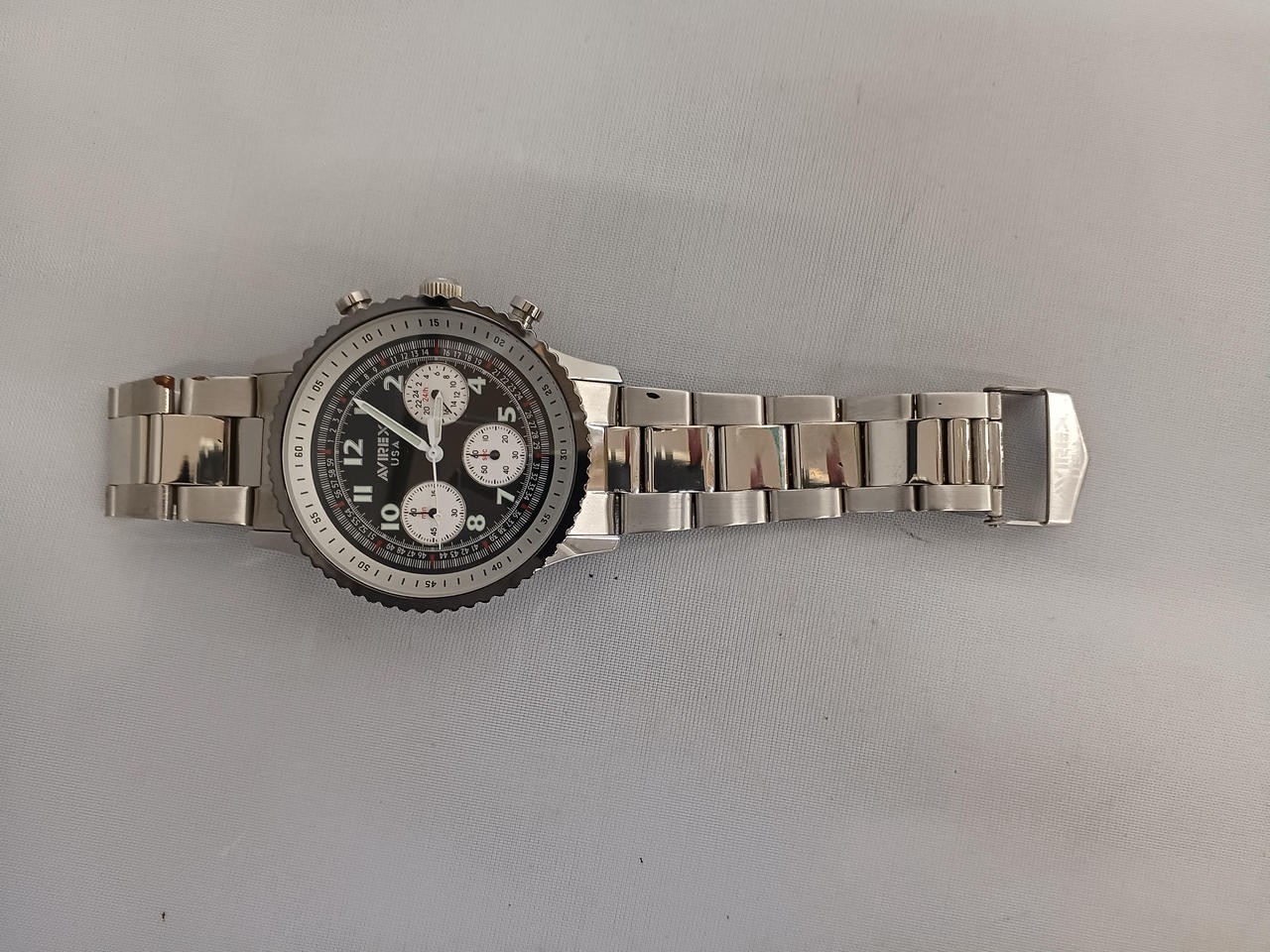 AVIREX AVX-MZ1 Quartz Watch & ZIPPO Wristwatch Works Men 5555