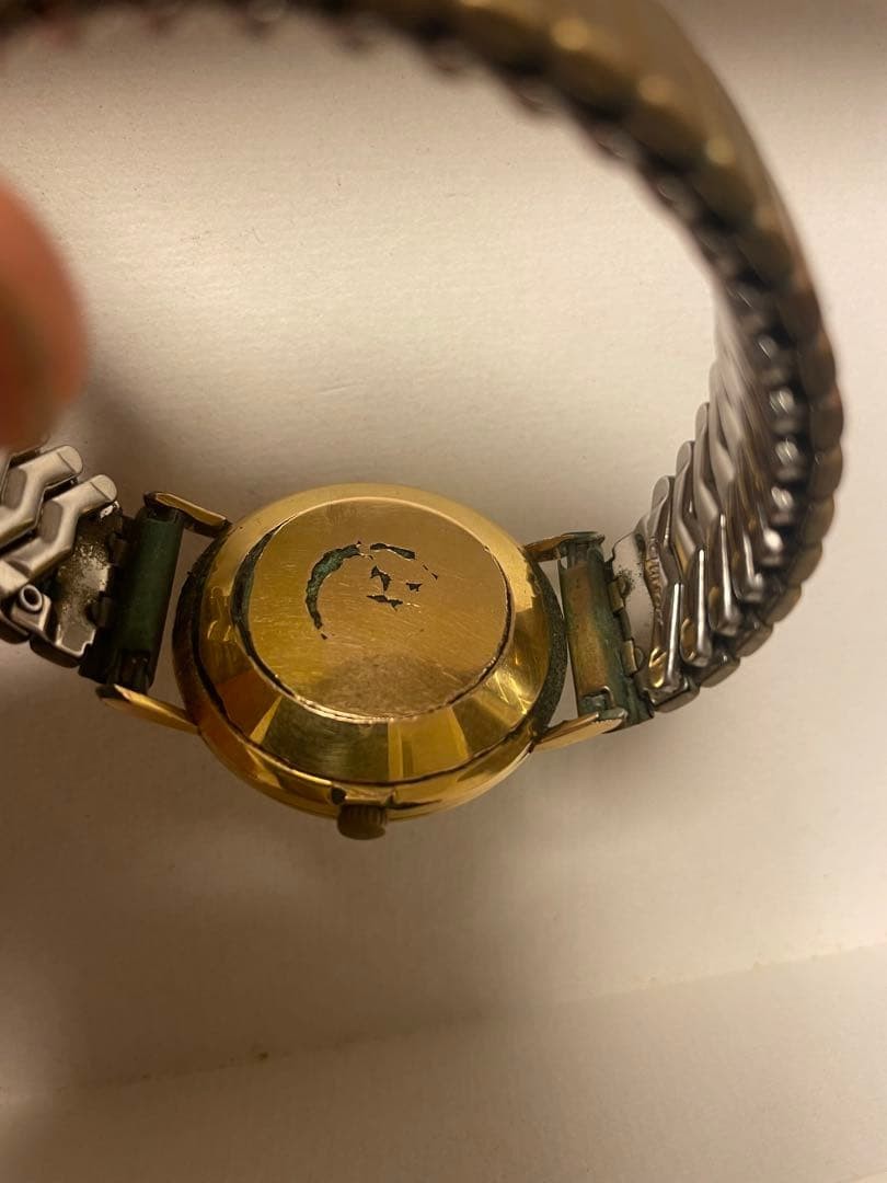 JUVENIA TURLER Automatic Unisex Adults Wristwatch Gold / Green Working