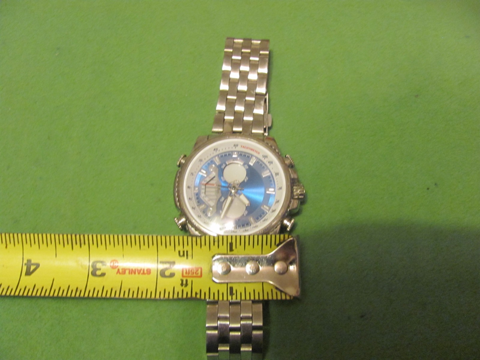 Men’s Tachymeter Chronograph Folding Clasp Watch Not Working.