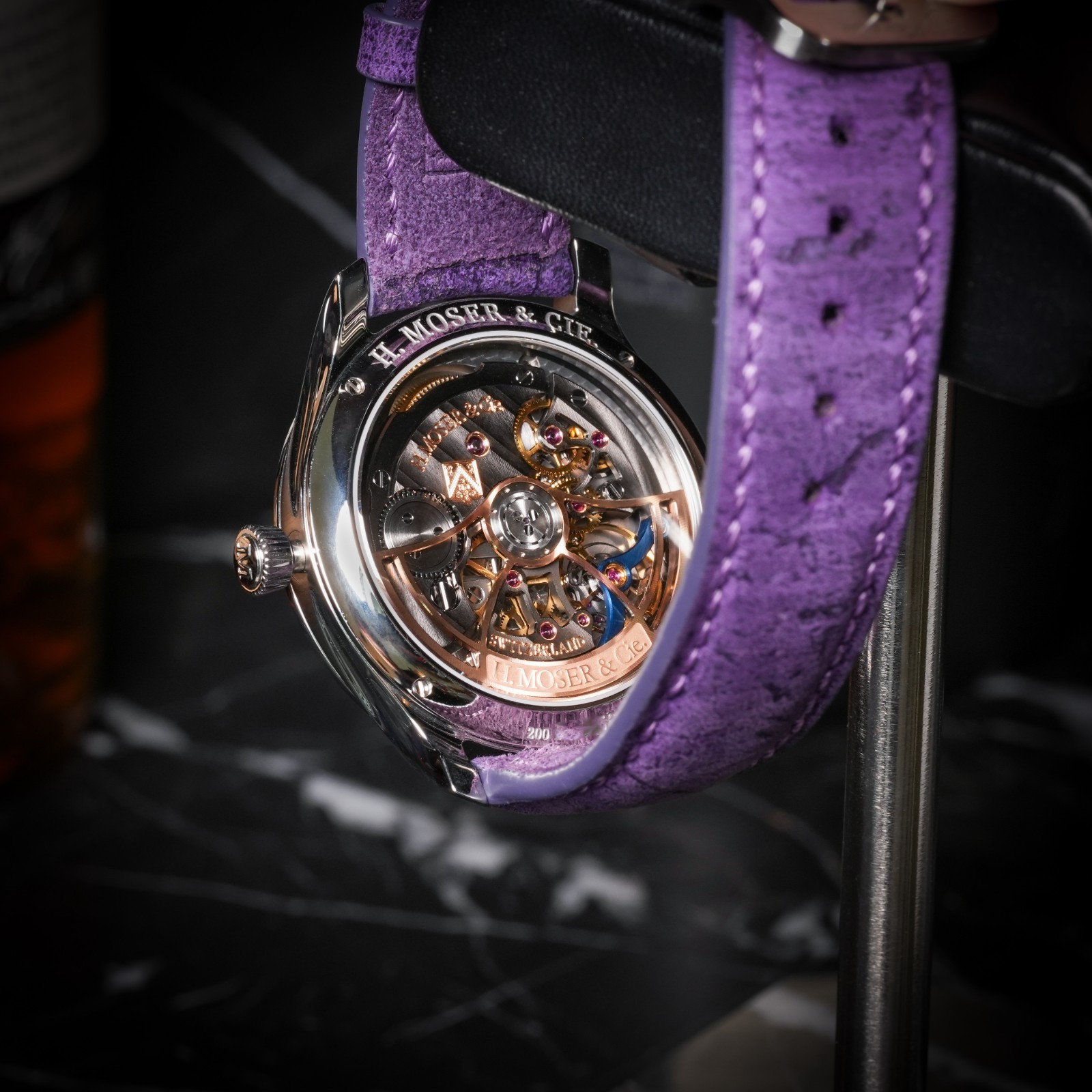 H. Moser & Cie. Endeavour | Purple Enamel Concept 40mm | Full Set
