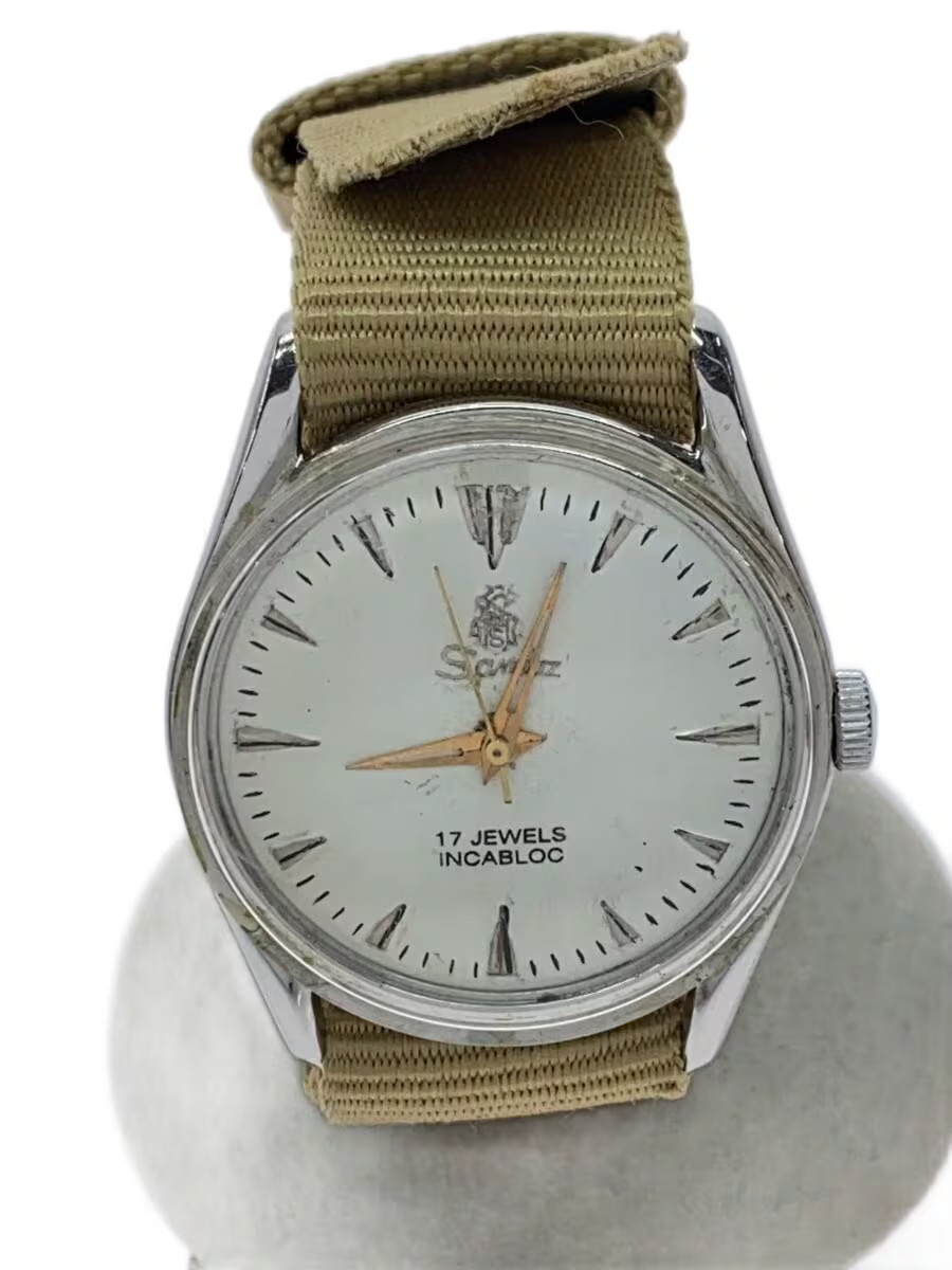 [A3S] Sandoz Vintage 17 Jewels Incabloc White Manual Watch [r3m]