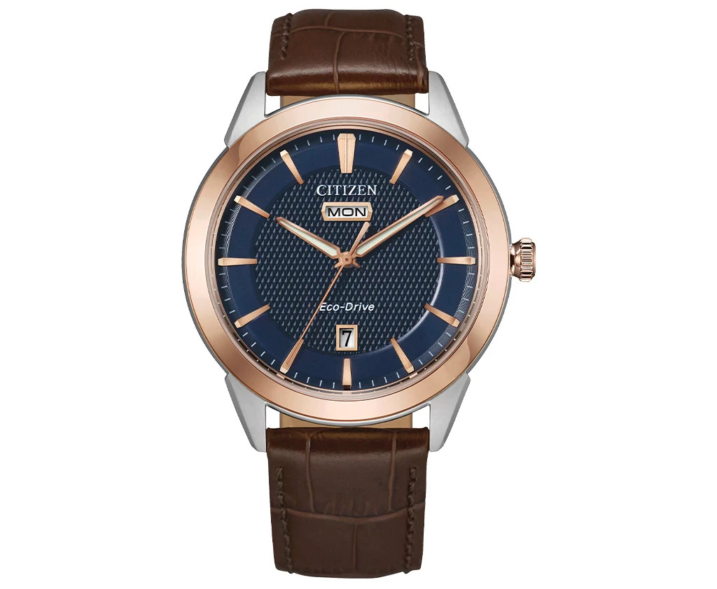 Citizen Men’s Eco-Drive Gold PVD Stainless Steel Watch – AW0096-06L NEW