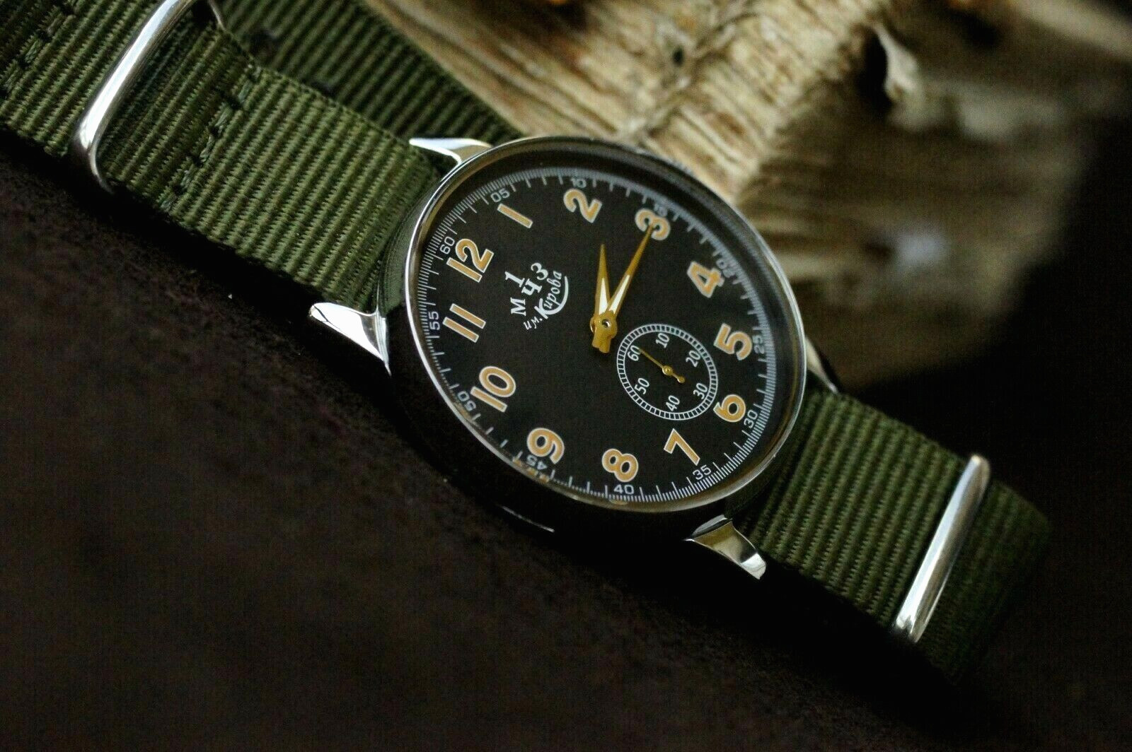 Watch Pobeda 1 MChZ Kirov Vintage Men’s Mechanical Soviet Rare Silver color