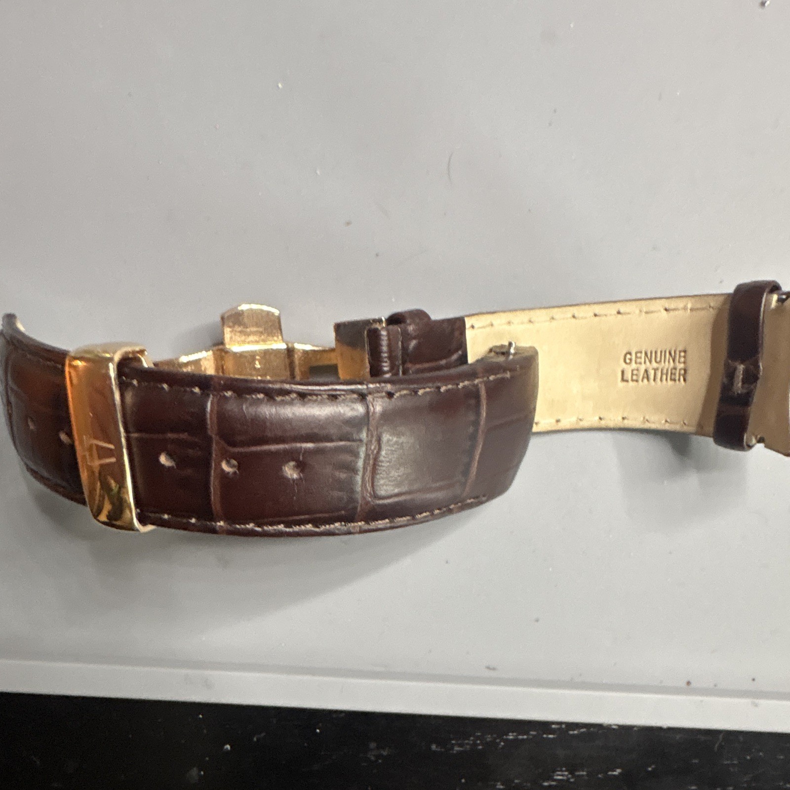 Bulova Precisionist for parts Men’s Quartz 46mm Gold SS Brown Dial Date