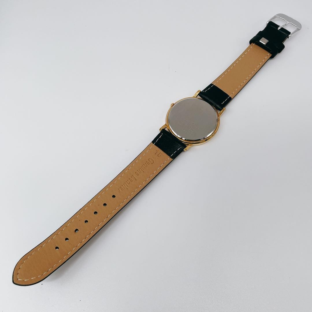 Seiko Spirit 5E21-6C00 Black Vintage Quartz Watch Japan 071120