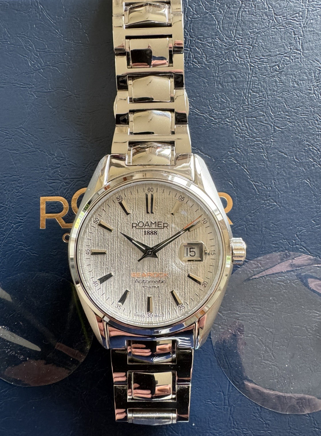 Roamer 210665 41 25 20 Searock Automatic White Dial.