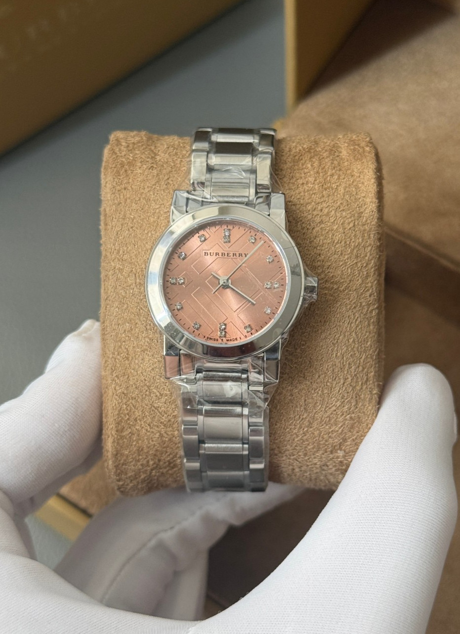 Burberry The City BU9223 Stainless Steel 26 mm Pink Dial Women’s Watch