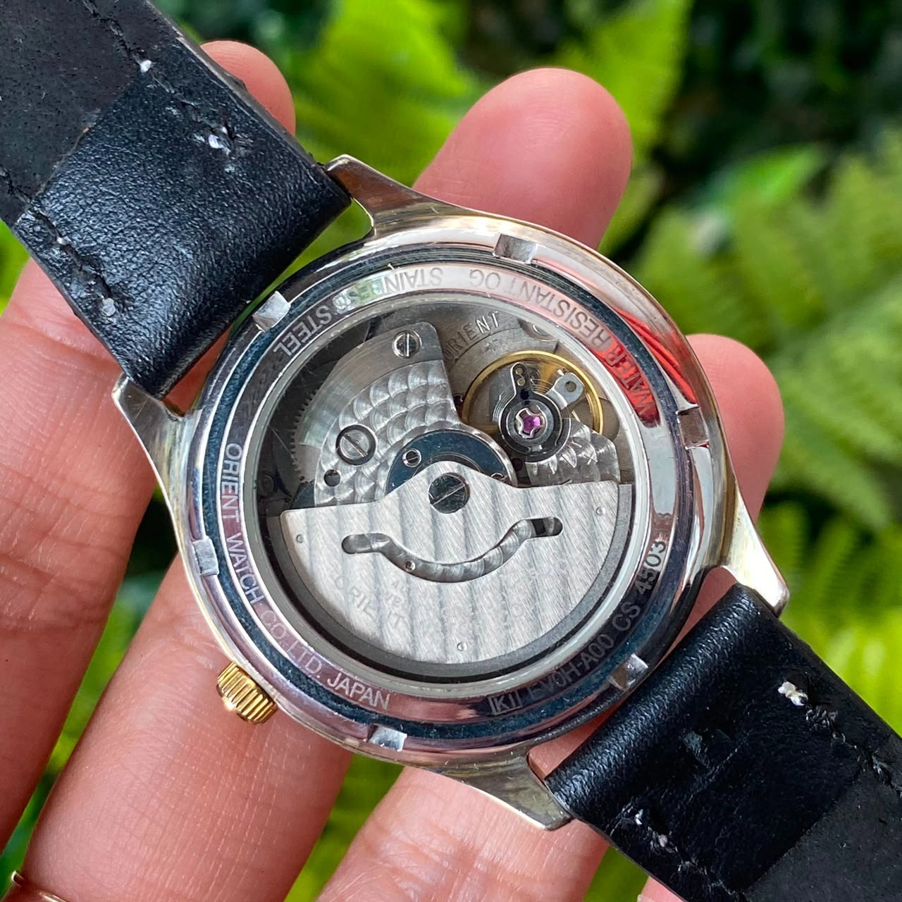 RARE Orient President Automatic Blue Dial Roman Index Day Date Watch Men Dress