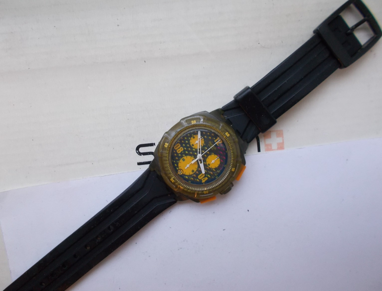 CHRONO ACCESS SWATCH ” SAND DIVER ” ’10 WOW RARE L@@K