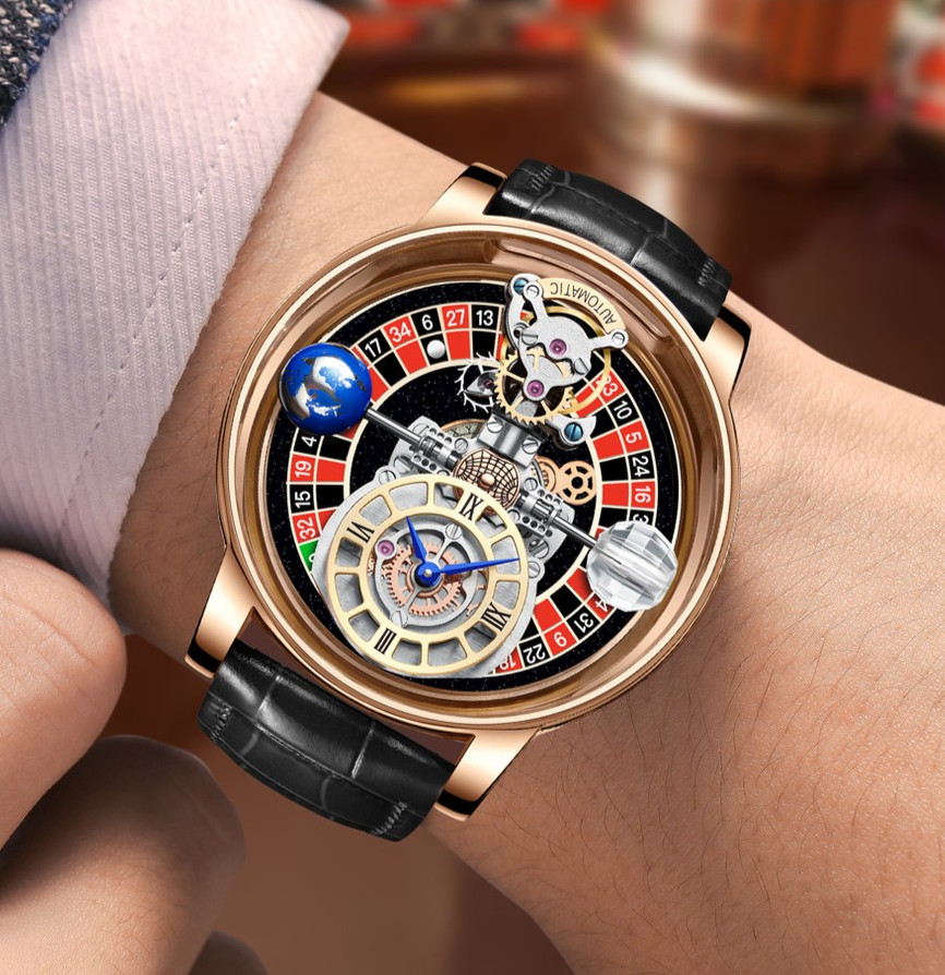2024 PINDU Men’s Quartz Watch Celestial Series Personality Leisure Formal