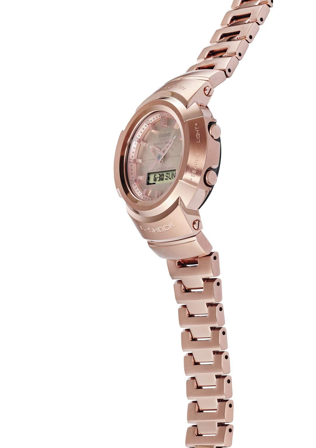 CASIO Wristwatch G Shock Full Metal Radio Solar AWM 500GD 4AJF Men s Gold