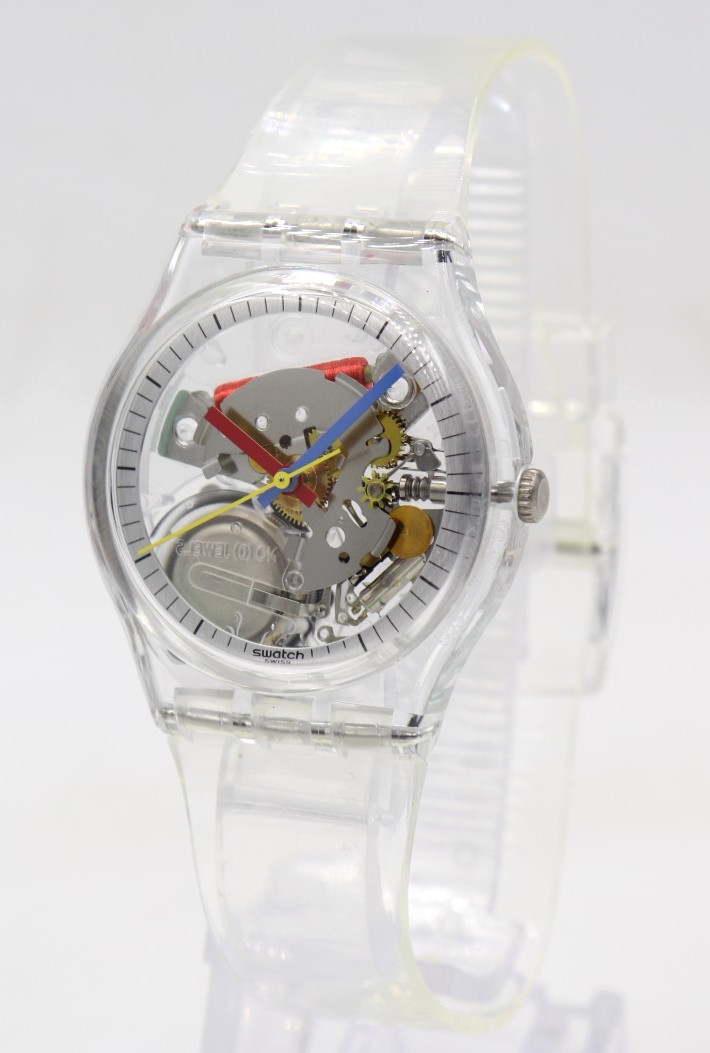 New Swiss Swatch Originals CLEARLY GENT Watch 34mm SO28K100-S06 $85