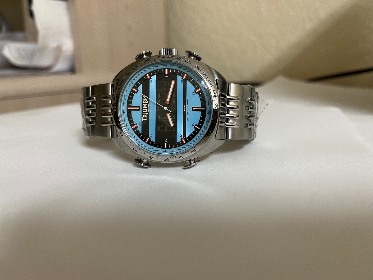 Men’s Triumph Motorcycle Watch Model 3021 Analog – digital RARE