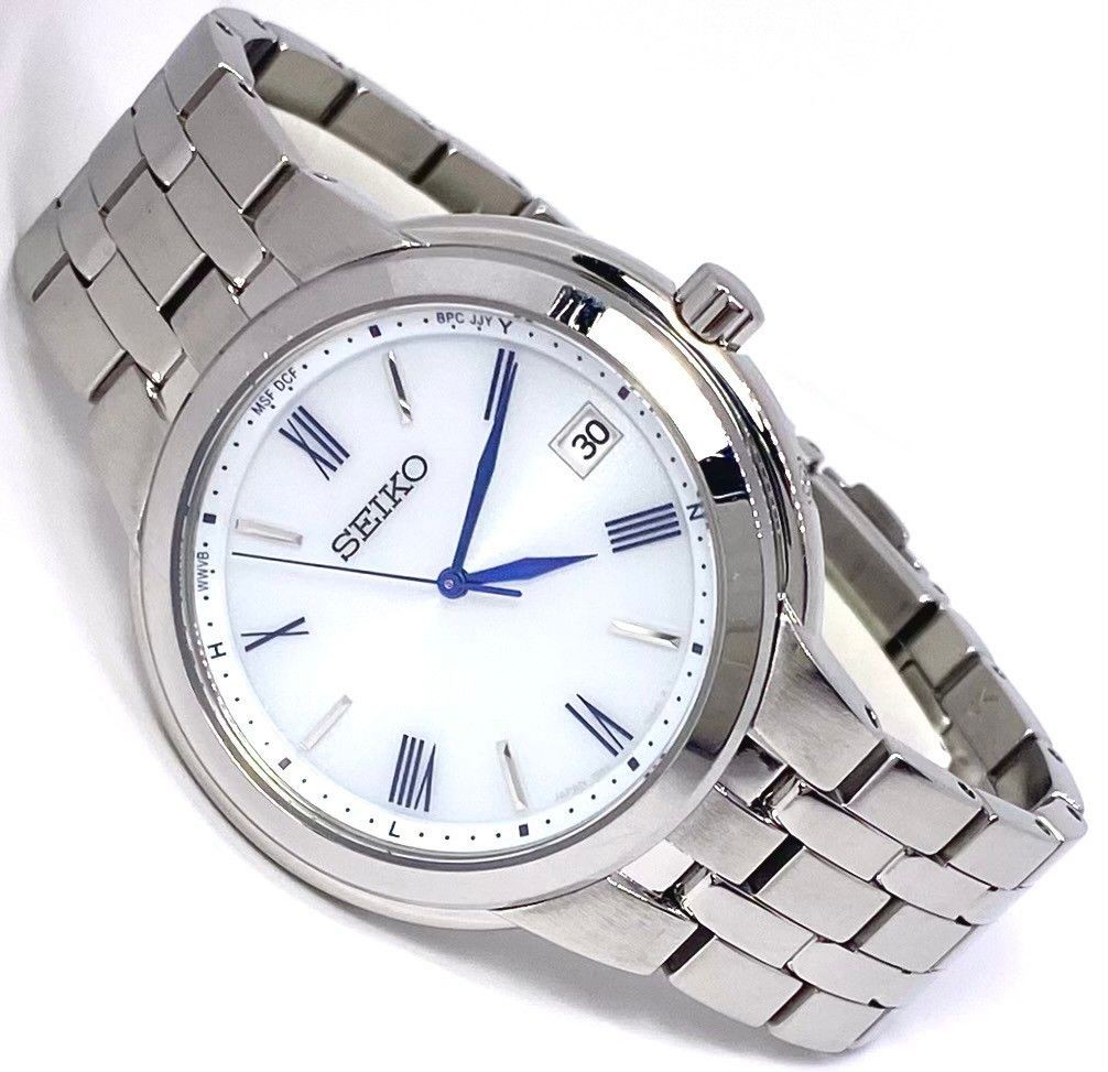 SEIKO 7B62 Radio Solar Men’s Watch White Dial
