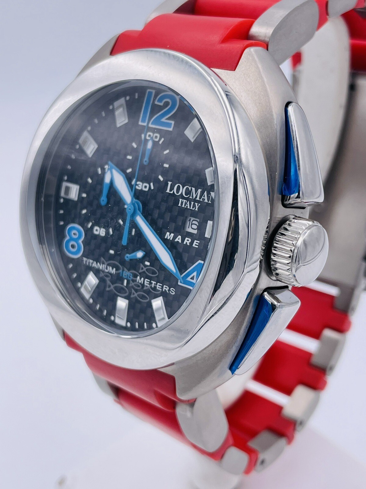 Locman Sea Titanium Watch 47mm 130KBTR/590 Chrono Wr100m Very Discounted New